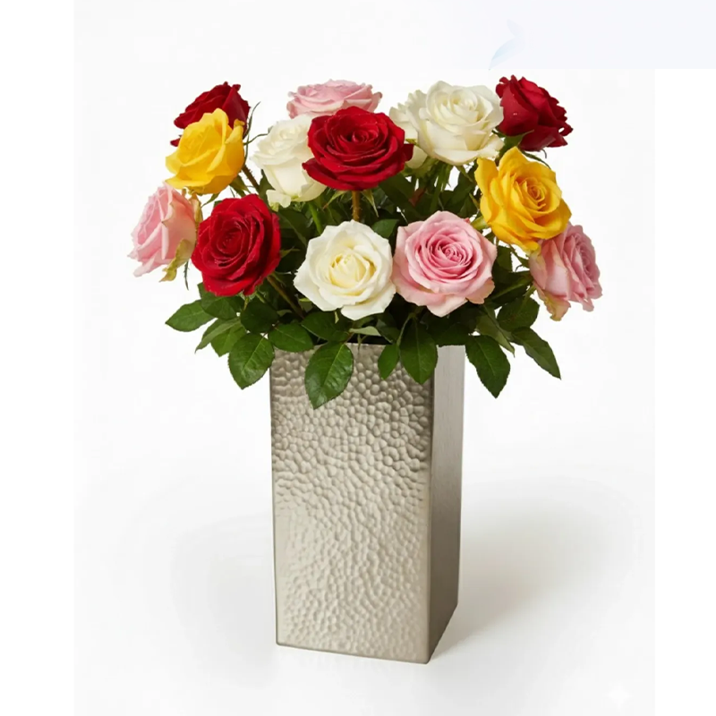 Hammered Flower Vase